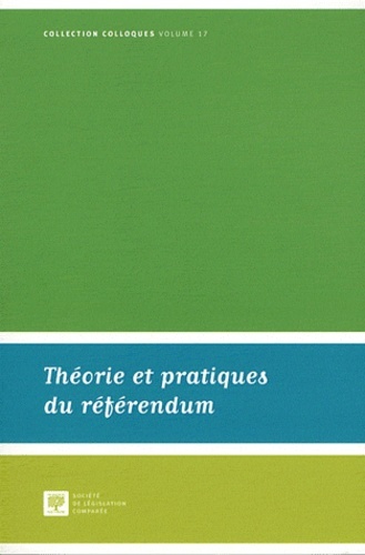 Image de THÉORIE ET PRATIQUES DU RÉFÉRENDUM