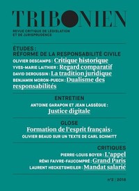 Picture of Tribonien Revue critique de législation et de jurisprudence - 2-2018