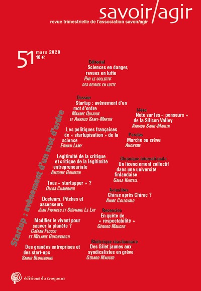 Picture of Revue Savoir/Agir n° 51