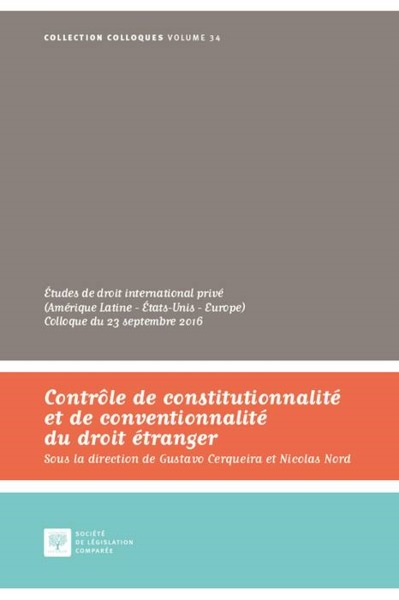 Image de CONTROLE DE CONSTITUTIONNALITE ET DE CONVENTIONNALITE DU DROIT ETRANGER