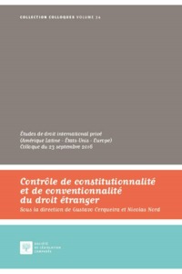 Image de CONTROLE DE CONSTITUTIONNALITE ET DE CONVENTIONNALITE DU DROIT ETRANGER