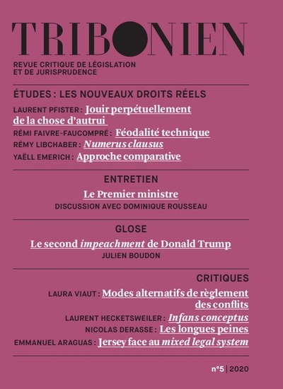Picture of Tribonien. Revue critique de législation et de jurisprudence