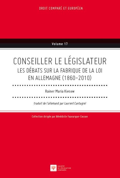 Image de CONSEILLER LE LÉGISLATEUR