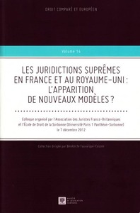 Image de LES JURIDICTIONS SUPRÊMES EN FRANCE ET AU ROYAUME-UNI : L'APPARITION DE NOUVEAUX