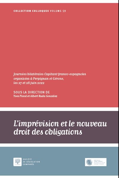 Picture of L'imprévision et le nouveau droit des obligations