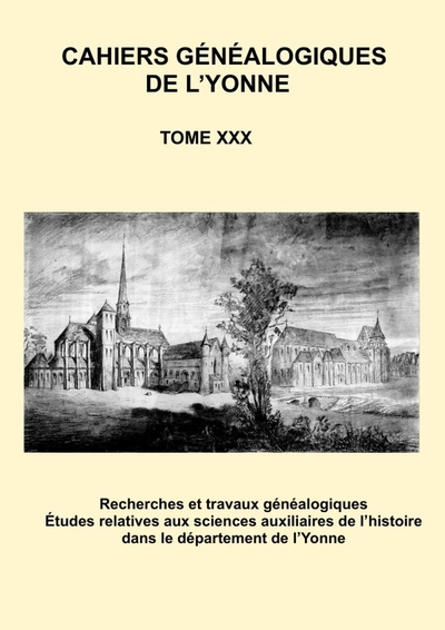 Image de Cahier généalogique de l'Yonne XXX