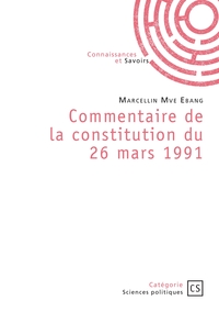 Picture of Commentaire de la constitution du 26 mars 1991