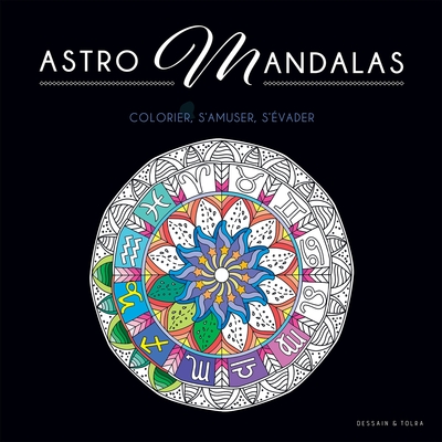 Picture of Black coloriage - Astro Mandalas