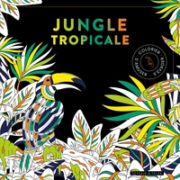 Image de Black coloriage - Jungle tropicale