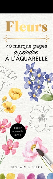 Image de Marque-pages Fleurs à l'aquarelle