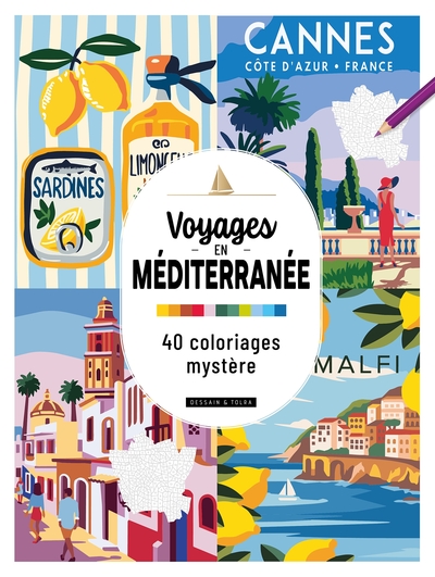 Picture of Voyages en Méditerranée - 40 coloriages mystère