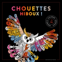 Picture of Black coloriage Chouettes hiboux