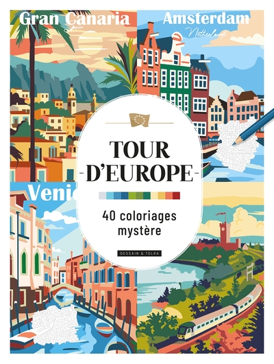 Picture of Tour d'Europe - 40 coloriages mystère