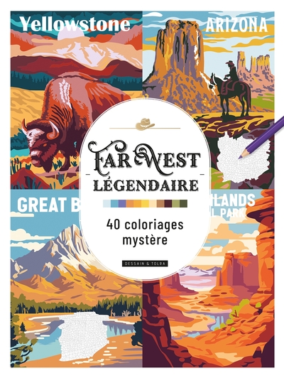Picture of Far West légendaire - 40 coloriages mystère