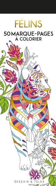 Image de Félins - 50 marque-pages à colorier
