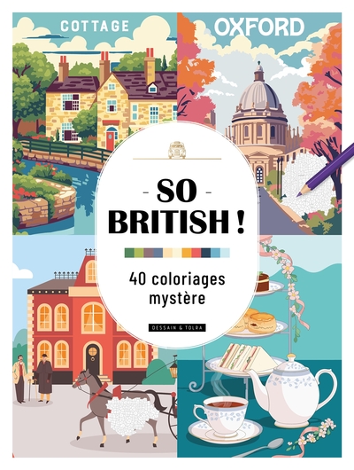 Picture of So british ! - 40 coloriages mystère