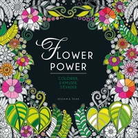 Picture of Black coloriage Flower Power