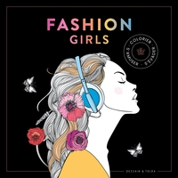 Picture of Black coloriage Fashion girls