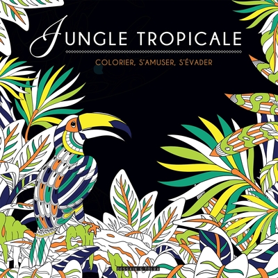 Picture of Black coloriage - Jungle tropicale