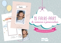 Image de 15 faire-part de naissance à personnaliser