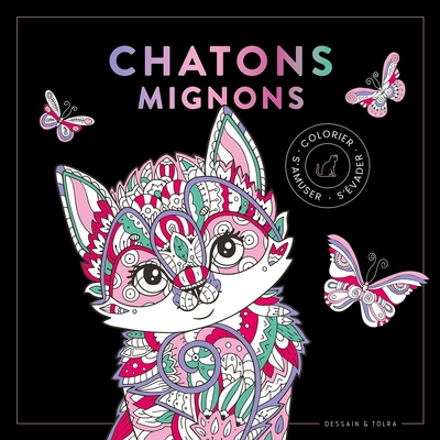 Picture of Black coloriage Chatons mignons