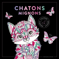 Picture of Black coloriage Chatons mignons