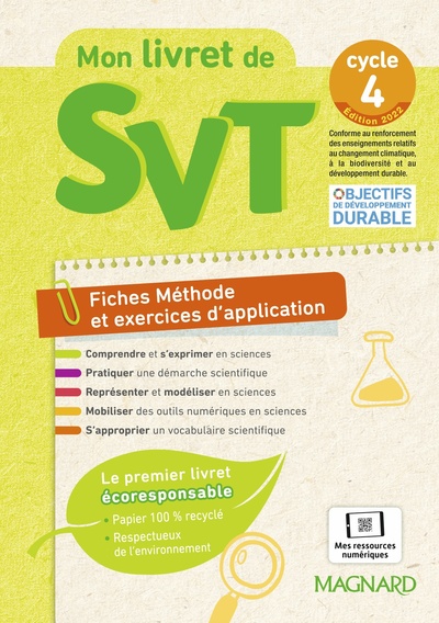 Image de Mon livret de SVT Cycle 4 (2022)