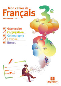 Image de Mon cahier de Français 3e (2012) - cahier élève