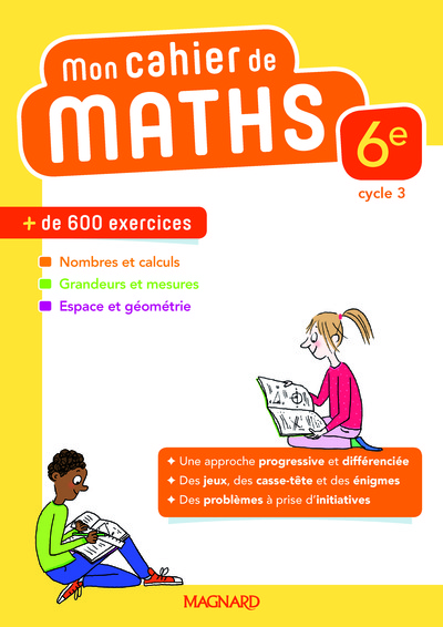 Picture of Mon cahier de maths 6e (2018)