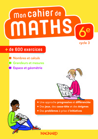 Picture of Mon cahier de maths 6e (2018)