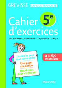 Picture of Cahier Grevisse 5e (2018)