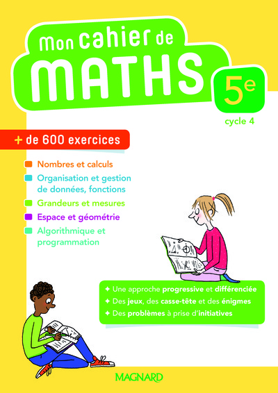 Picture of Mon cahier de maths 5e (2018)