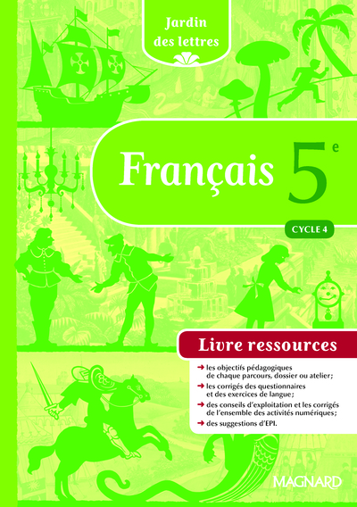 Picture of Jardin des lettres 5e (2016) - Livre du professeur