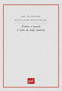 Picture of Écriture et pouvoir à l'aube des temps modernes