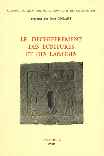 Image de Le déchiffrement écritures et des langues