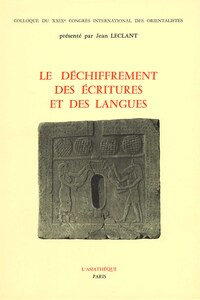 Image de Le déchiffrement écritures et des langues