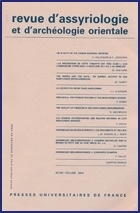 Picture of Rev. d'assyrio. et d'archéo. orient. 2004, vol. 98