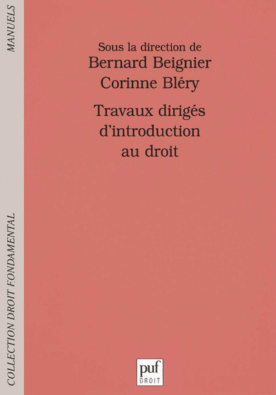 Picture of Travaux dirigés d'introduction au droit