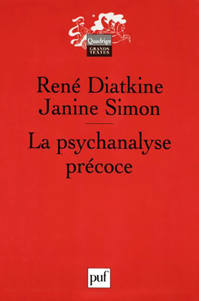 Image de La psychanalyse précoce