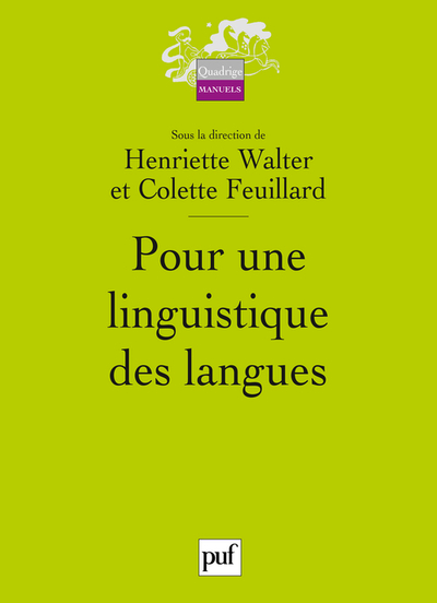 Picture of Pour une linguistique des langues