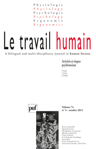 Image de travail humain 2011, vol. 74 (4)