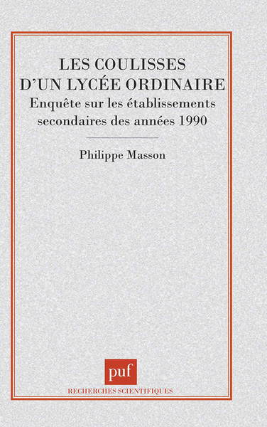 Image de Les coulisses d'un lycée ordinaire