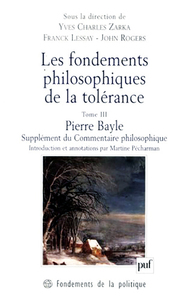 Picture of Les fondements philosophiques de la tolérance. Tome 3