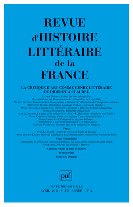 Picture of RHLF 2011, n° 2