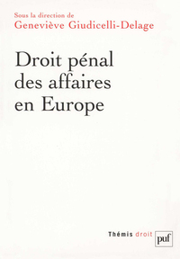 Picture of Droit pénal des affaires en Europe