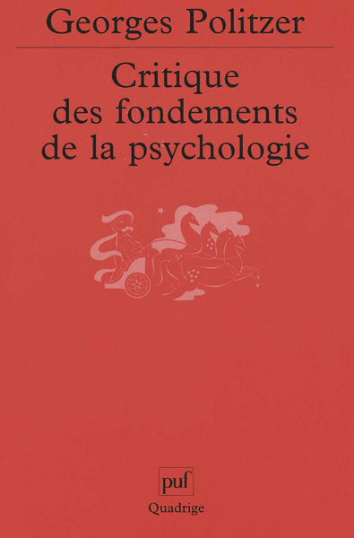 Picture of Critique des fondements de la psychologie