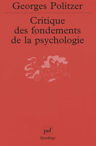 Picture of Critique des fondements de la psychologie