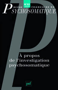 Picture of Revue française de psychosomatique n° 35 (2009)