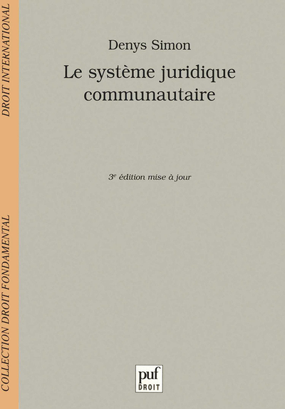 Picture of Le système juridique communautaire