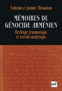 Image de Mémoires du génocide arménien. Héritage traumatique et travail analytique